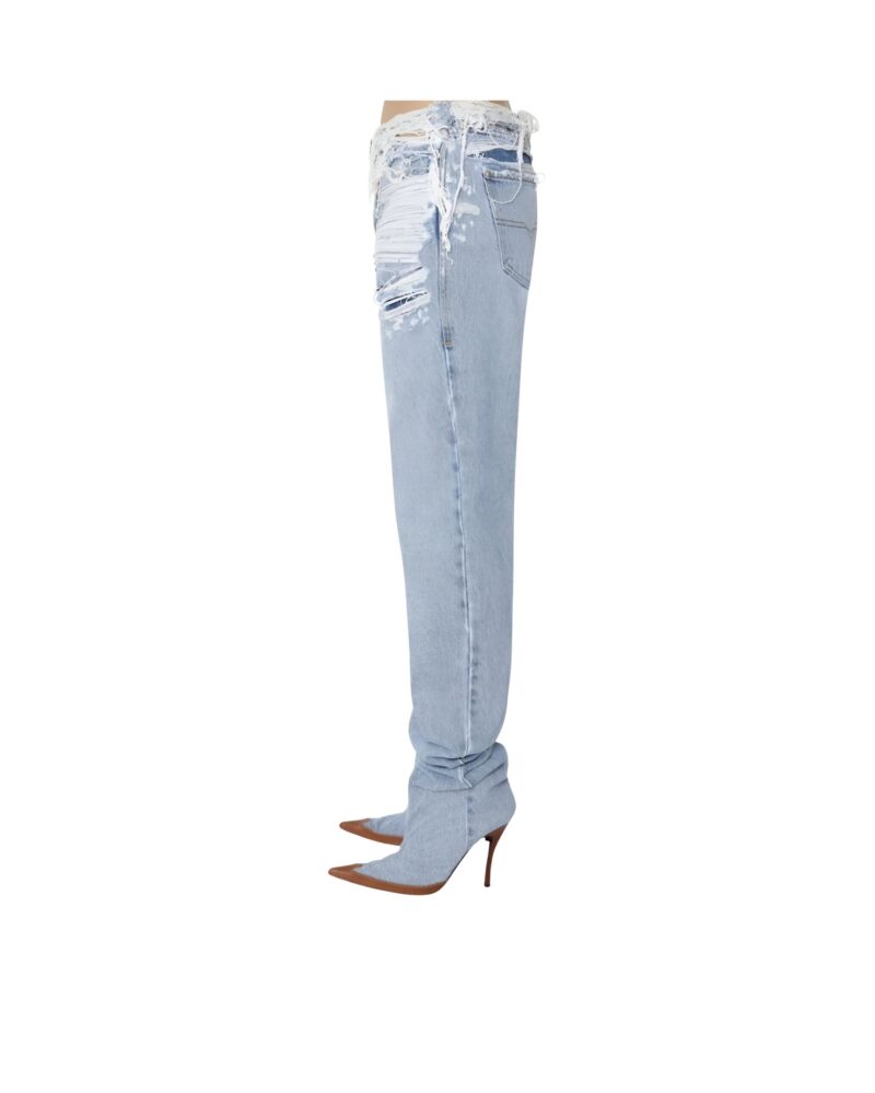 DIESEL DENIM JEANS WITH STILETTO BOOTS. - Image 4
