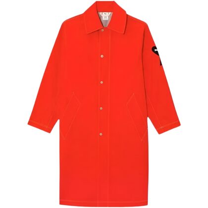 AMI PARIS COLLAB PUMA ORANGE JACKET.