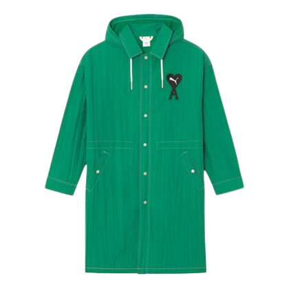 AMI PARIS COLLAB PUMA GREEN JACKET.