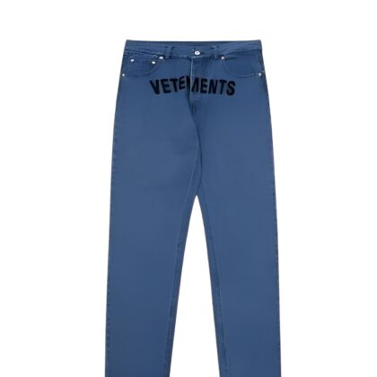 VETEMENTS BLUE DENIM JEANS.