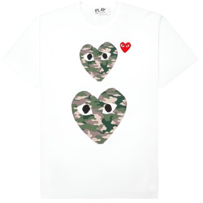 COMME DES GARCONS PLAY CAMO HEARTS.
