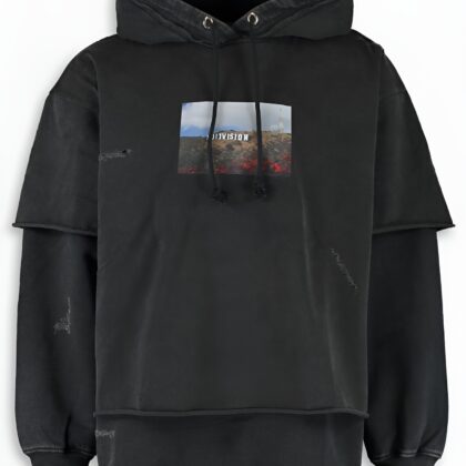 DIVISION BLACK HOODIE.