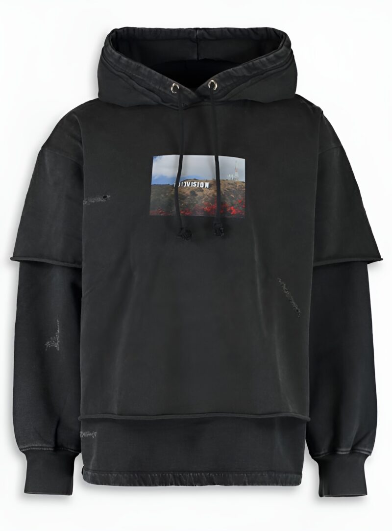 DIVISION BLACK HOODIE.