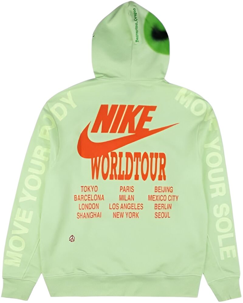 NIKE WORLDTOUR, LIME HOODIE. - Image 2