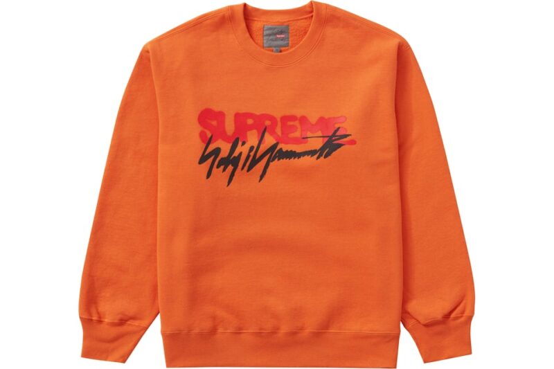 SUPREME COLLAB YOHJI YAMAMOTO ORANGE JUMPER.