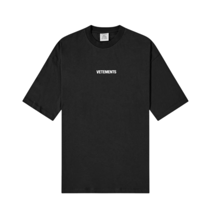 VETEMENTS BLACK T-SHIRT
